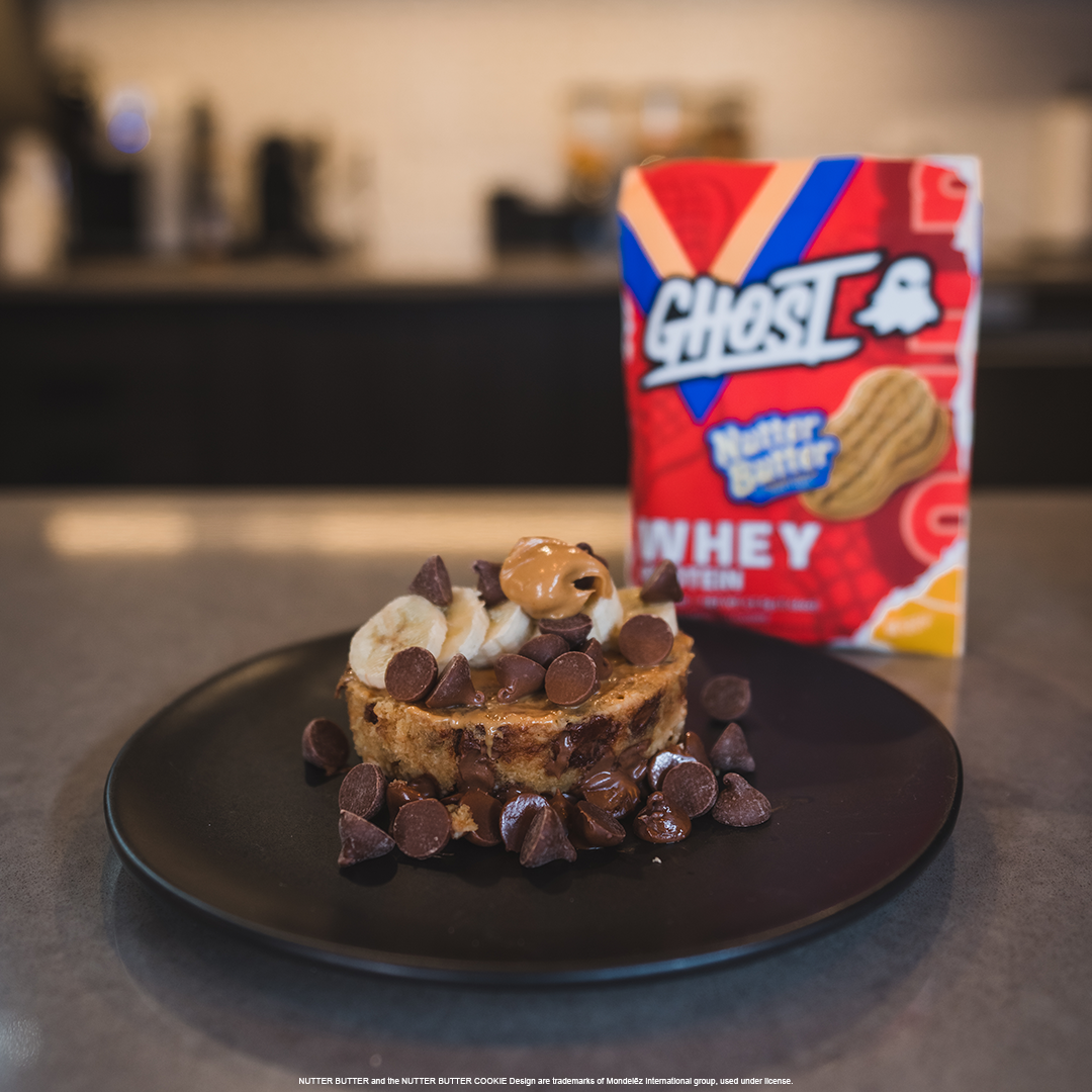 GHOST® WHEY x NUTTER BUTTER MUG CAKE