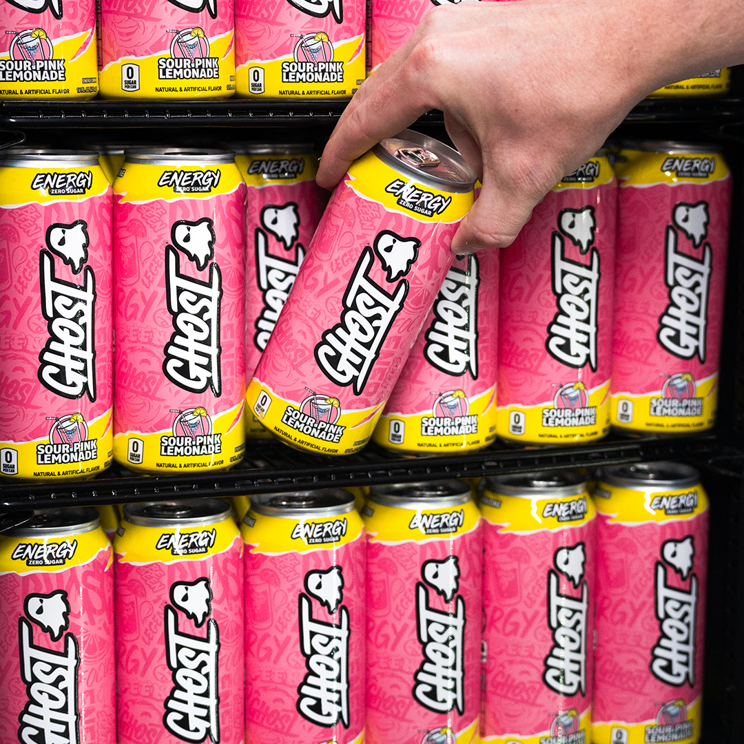 GHOST® ENERGY "SOUR PINK LEMONADE" SECURE A CAN
