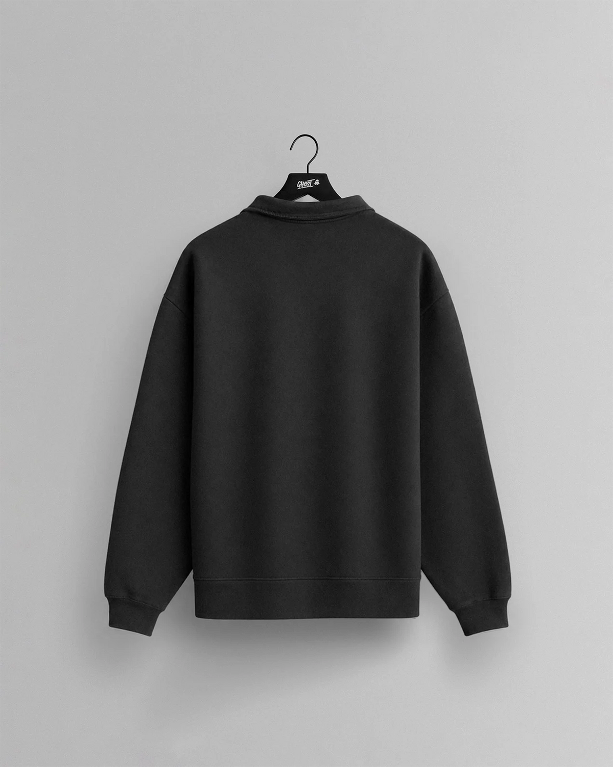 GHOST® ATHLETICS HALF ZIP | FADED BLACK