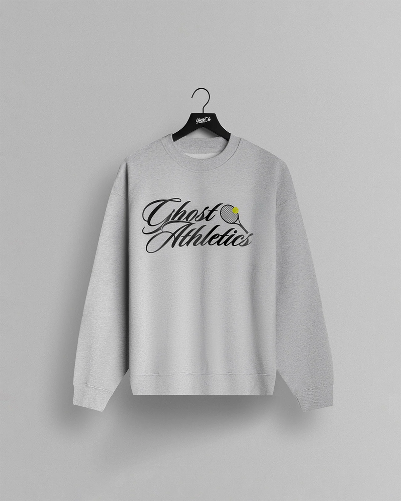 GHOST® ATHLETICS CREWNECK | HEATHER WHITE