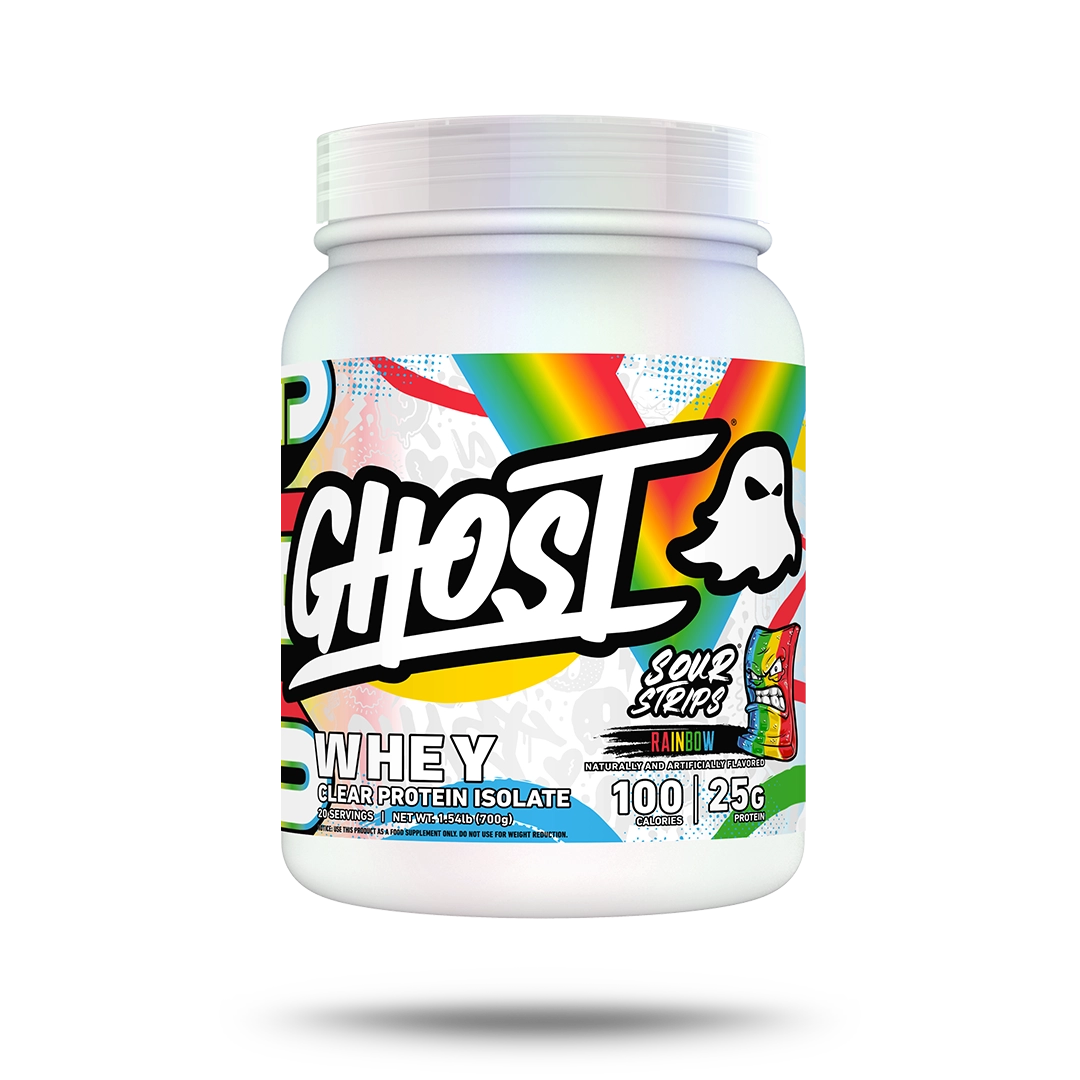 GHOST® CLEAR WHEY x SOUR STRIPS® | RAINBOW