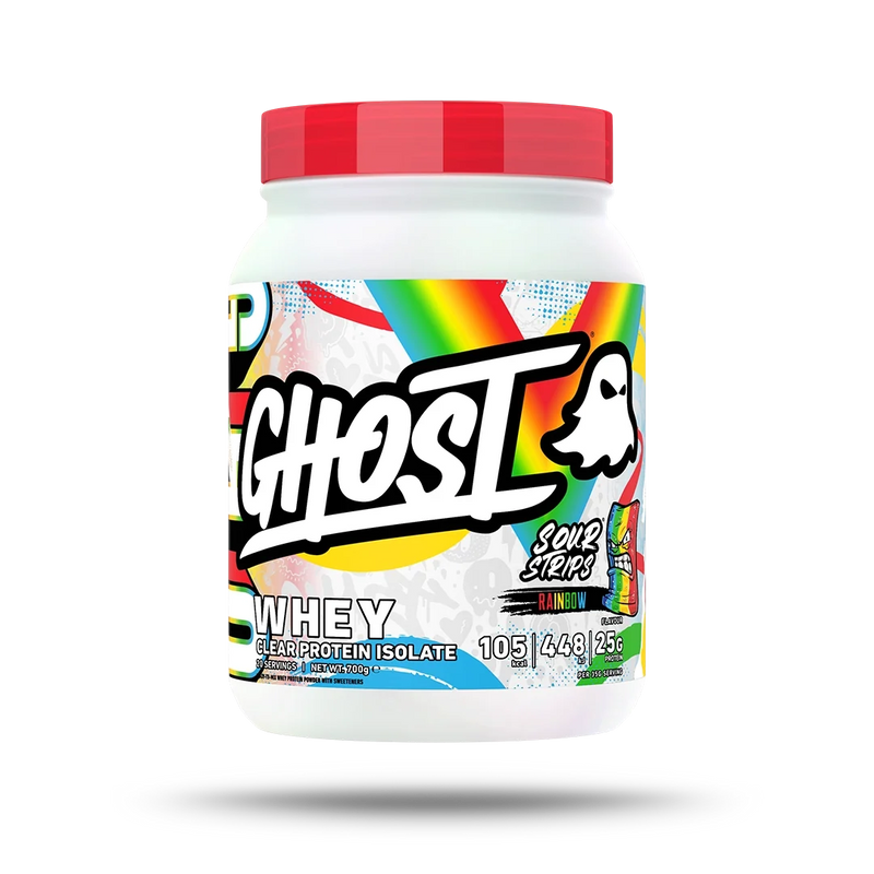 GHOST® CLEAR WHEY x SOUR STRIPS® | RAINBOW