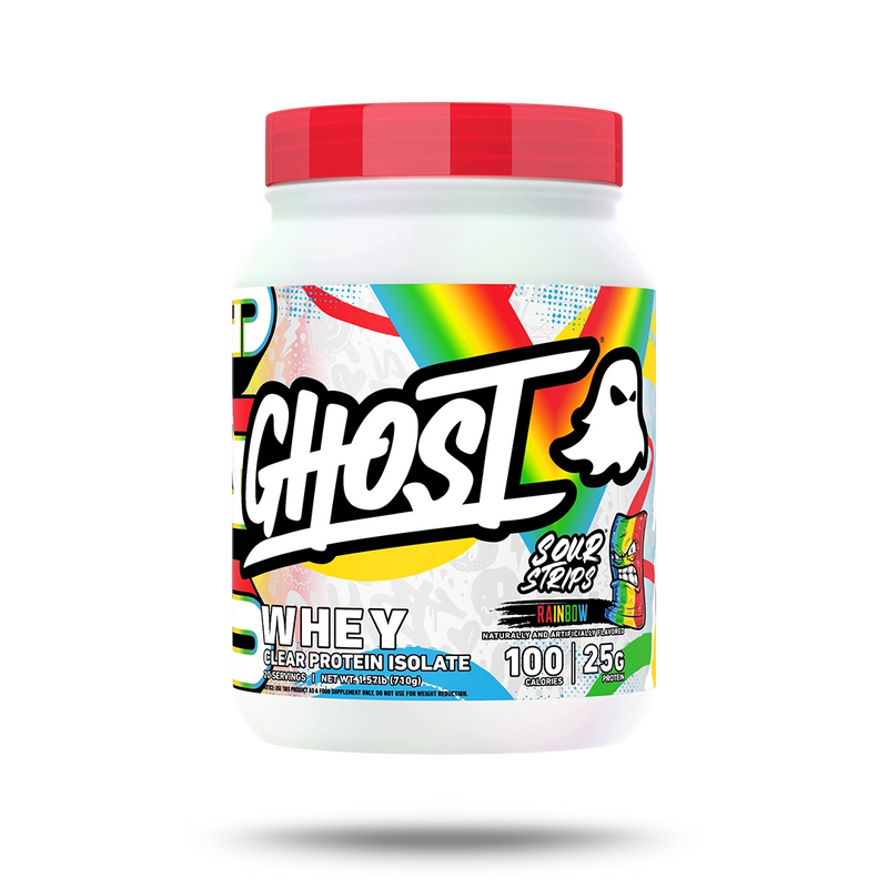 GHOST® CLEAR WHEY x SOUR STRIPS® | RAINBOW
