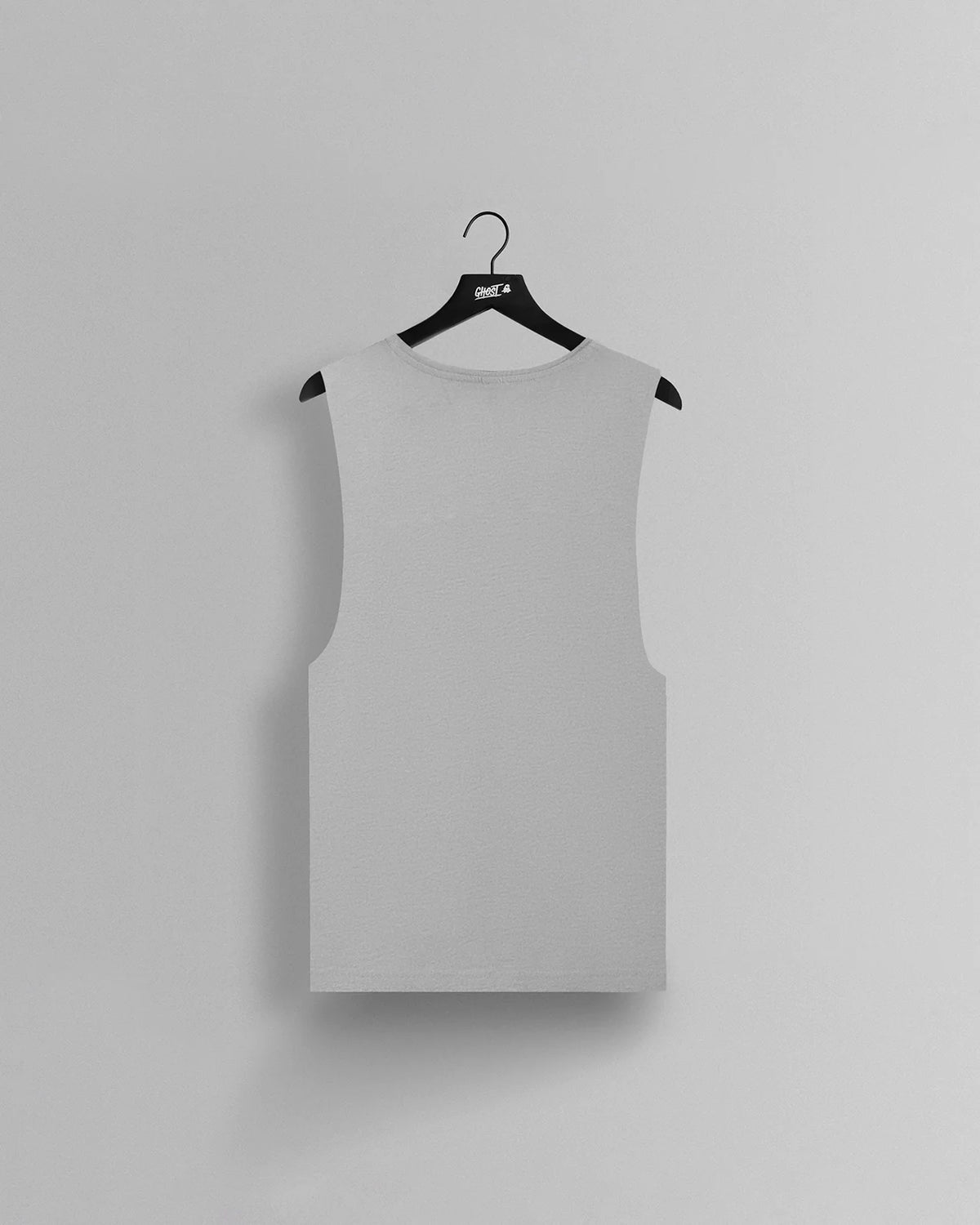 GHOST® CORE LOGO SLEEVELESS TEE | HEATHER GREY
