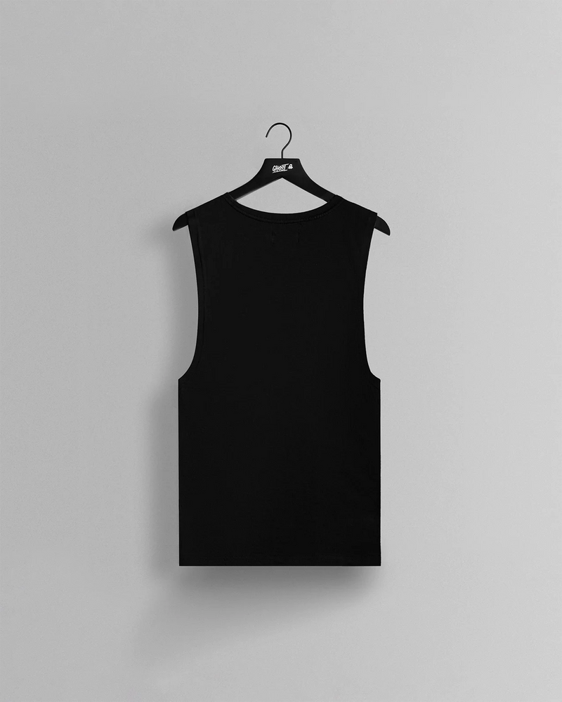 GHOST® MONOCLOUD SLEEVELESS TEE | BLACK