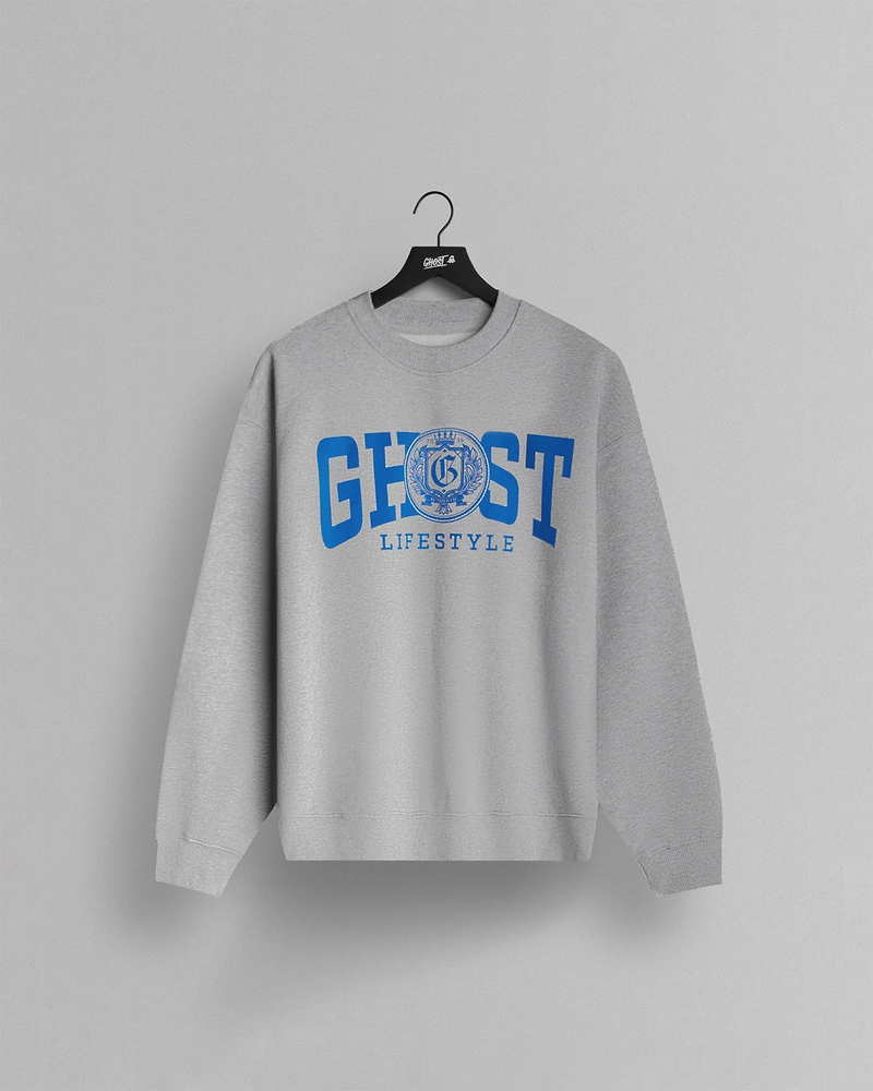 GHOST® UNI CREWNECK | HEATHER GREY